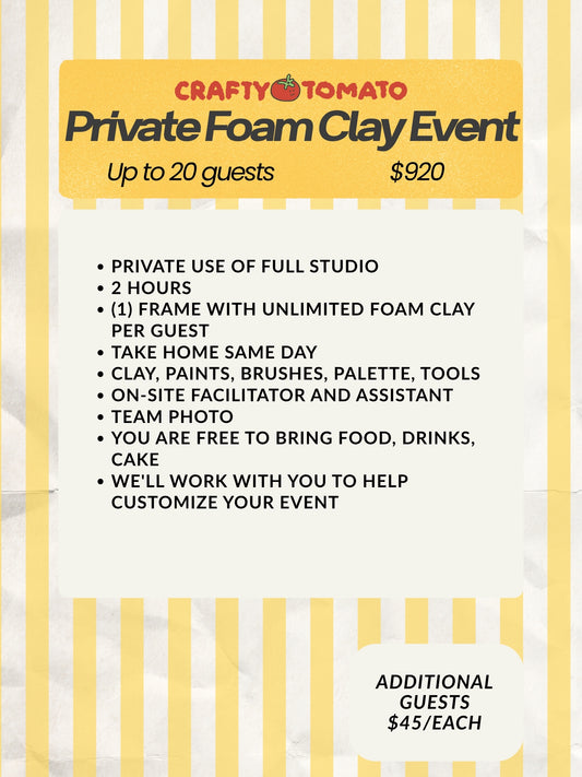 Private Foam Clay Party