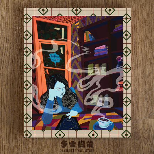 Coffee Break Illustration Poster - Farewell Collection