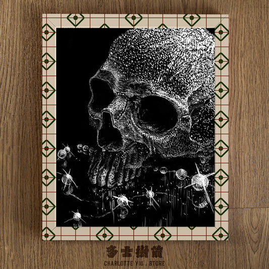 Skull Illustration Illustration Print - Farewell Collection
