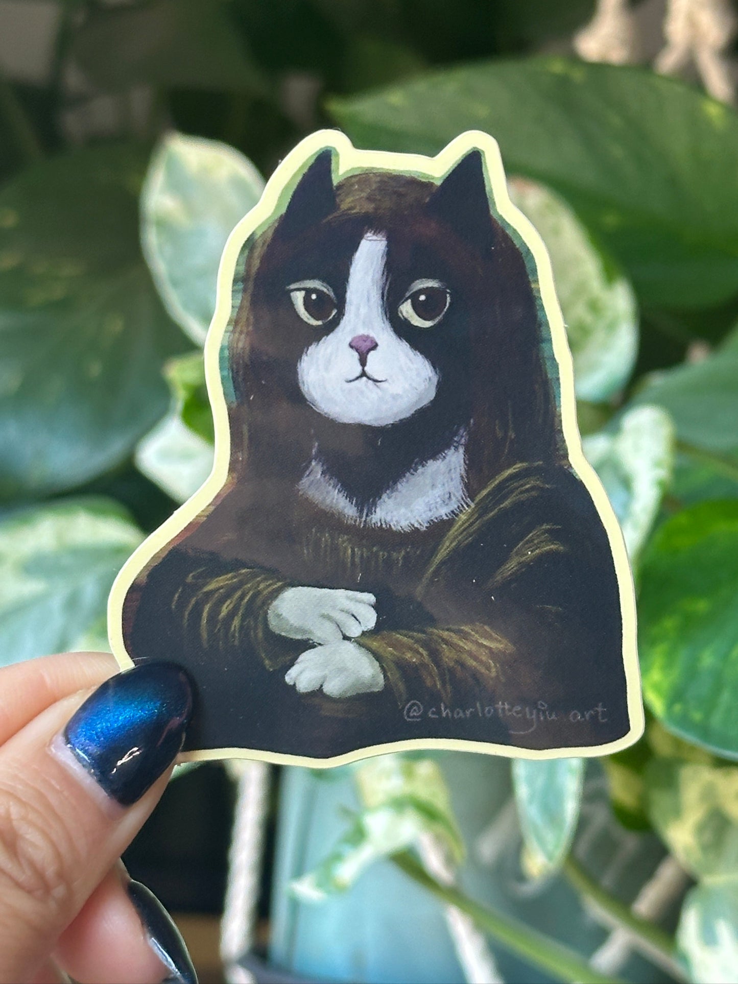 Meow-na Lisa Sticker