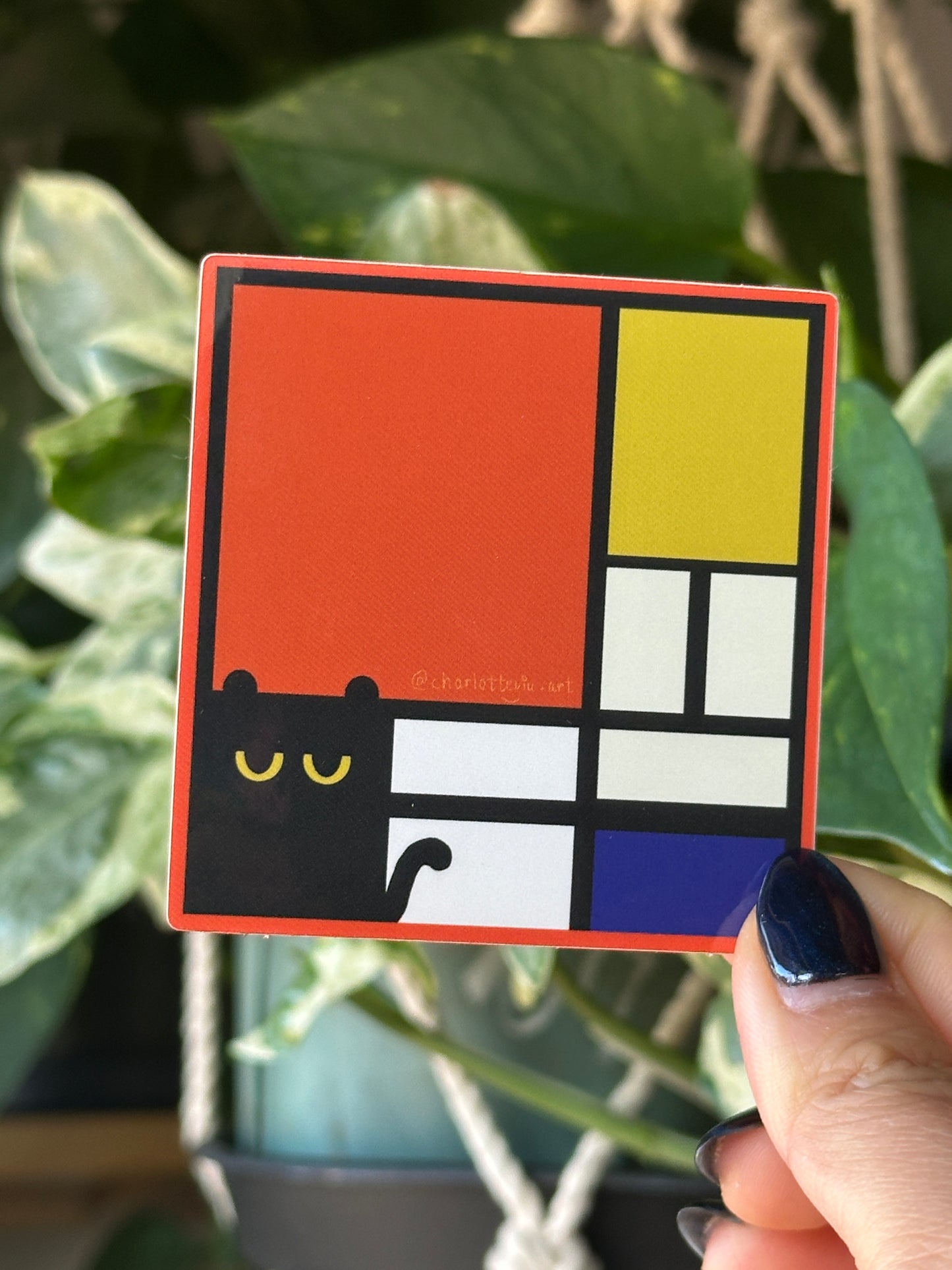 Meow-drian Sticker