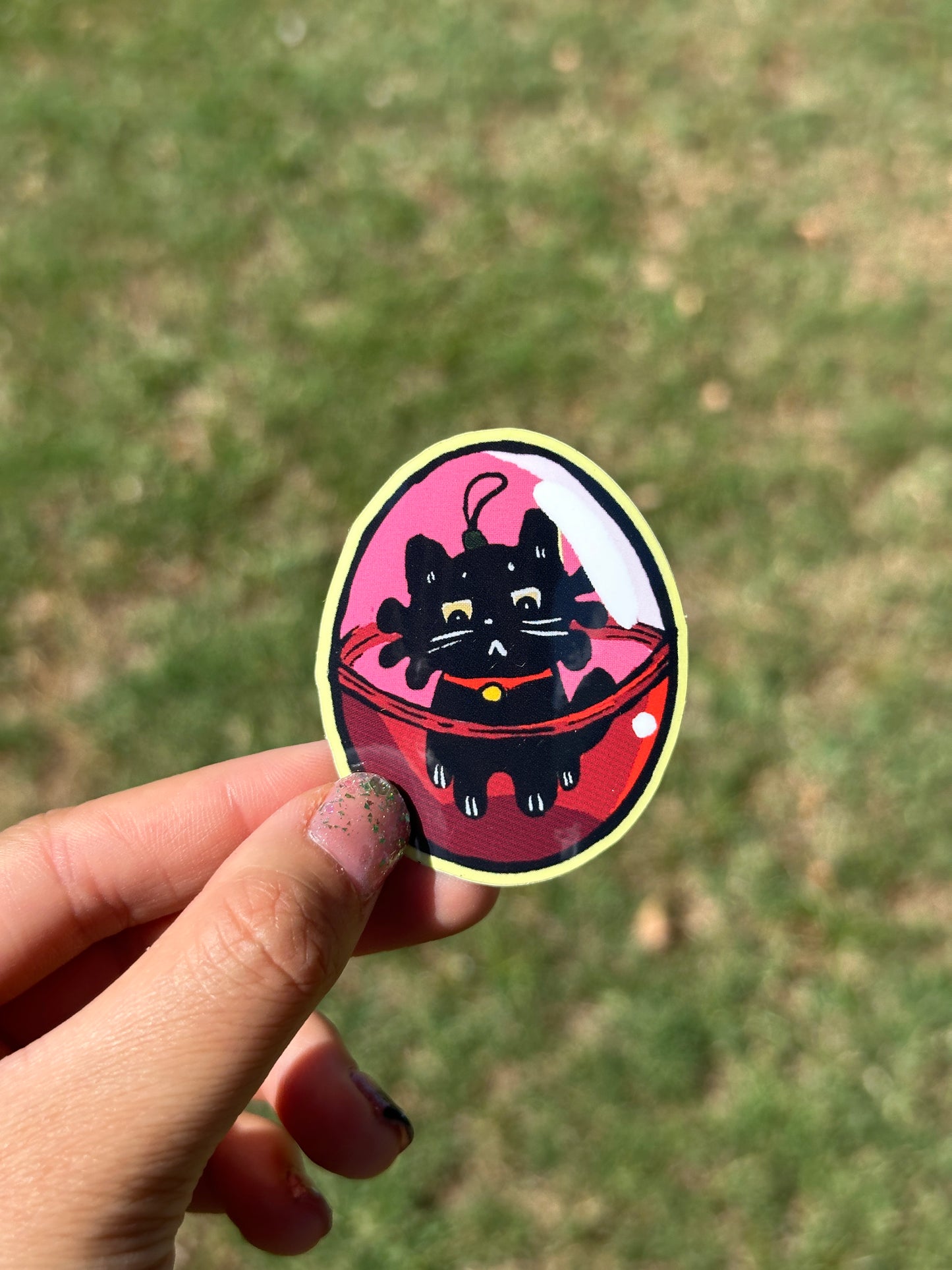 Gacha Machine 扭蛋 Cat Sticker Set of 4