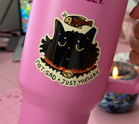 Hangry Cat Sticker