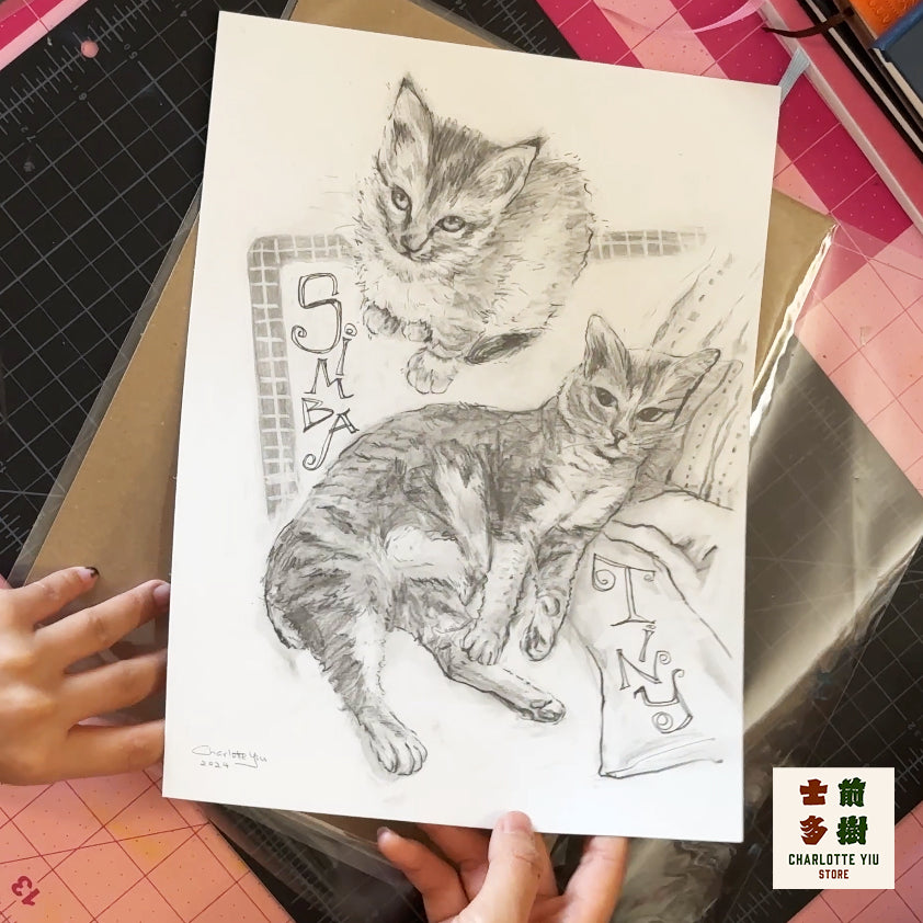 Custom Pet Portrait Drawing