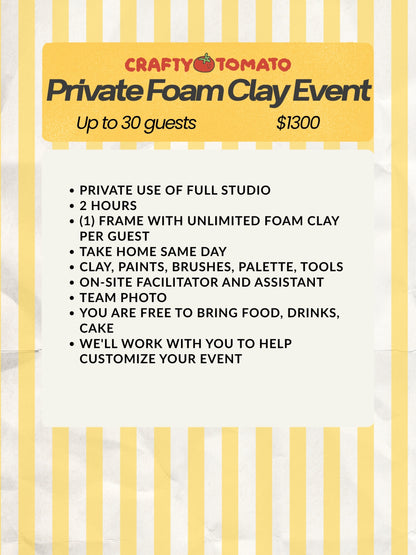 Private Foam Clay Party