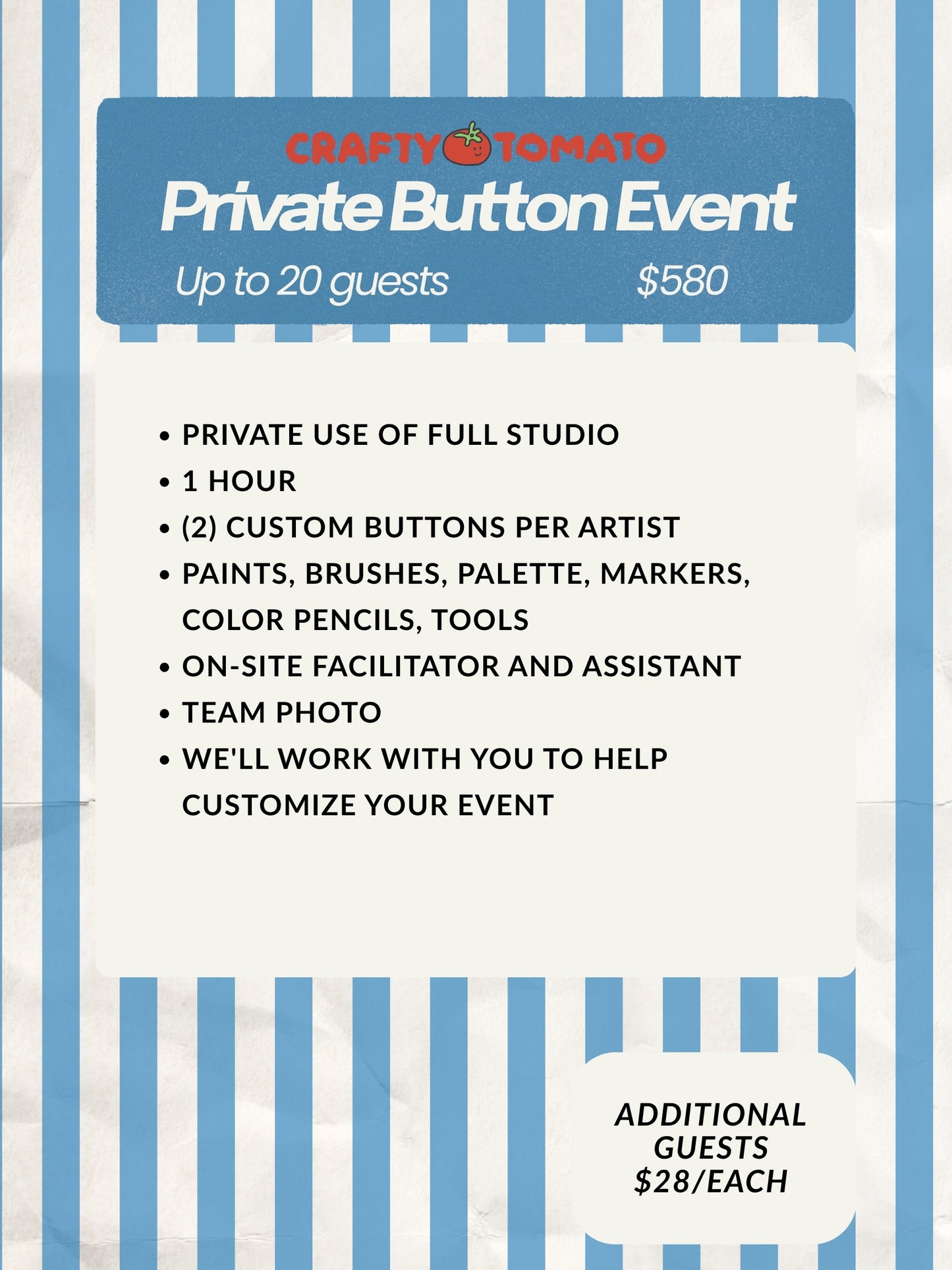 Private Button Party