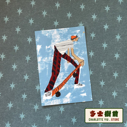 Skater Postcard -Farewell Collection