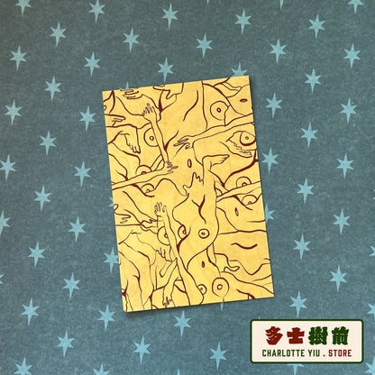 Abstract Figure Postcard -Farewell Collection