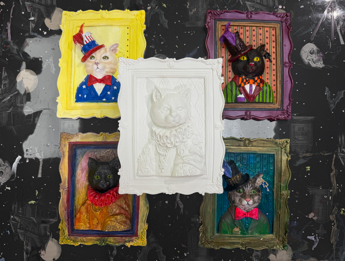 Craft Club Tuesday || Oct 13 • 6–9 PM || Black Cat Awareness Month - Paint a 3D Cat Portrait