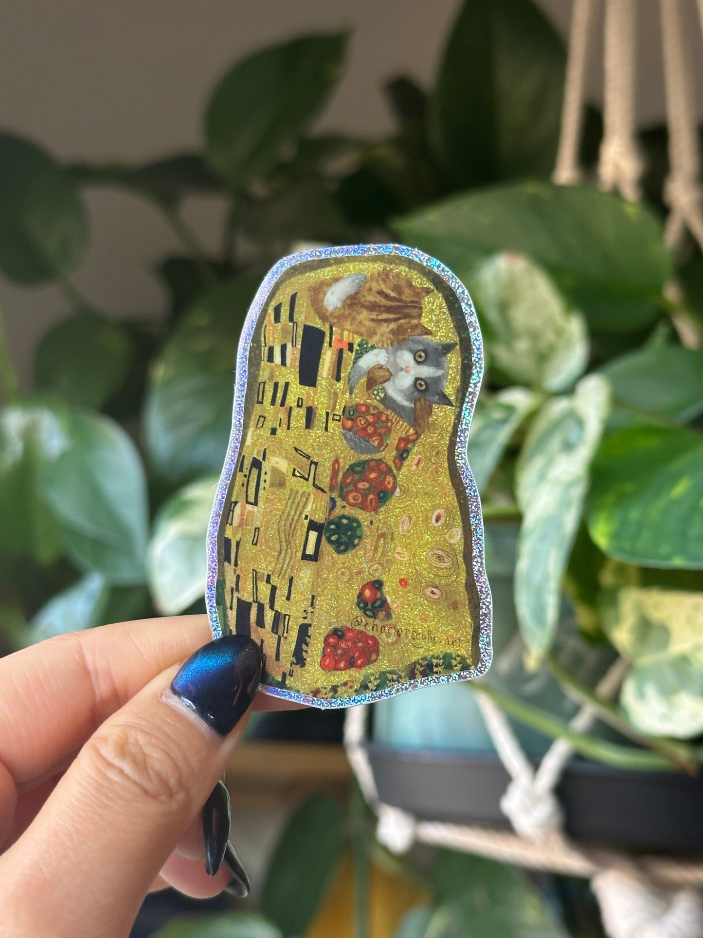 The Glittery Kiss (Hiss) Sticker