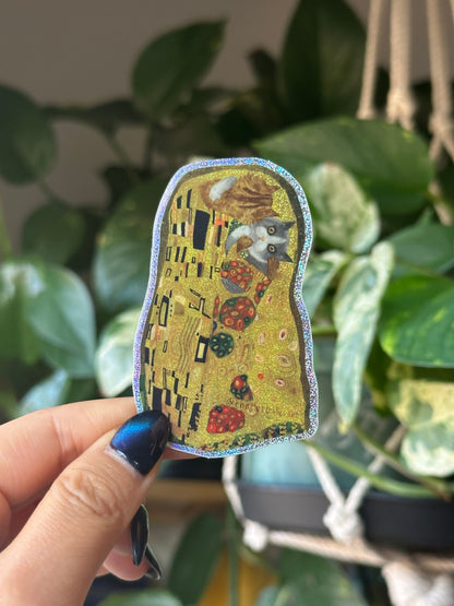 The Glittery Kiss (Hiss) Sticker