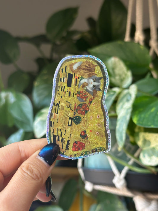 The Glittery Kiss (Hiss) Sticker