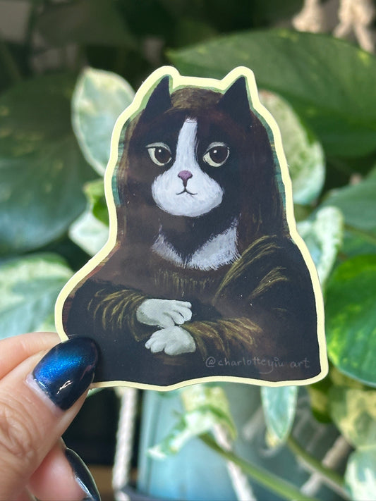 Meow-na Lisa Sticker