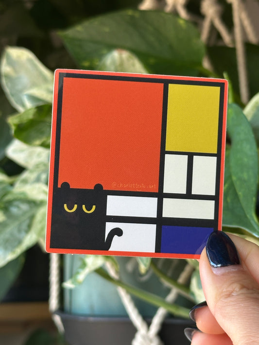 Meow-drian Sticker