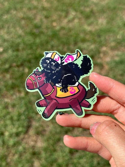 Horsie 跑馬 Cat Sticker