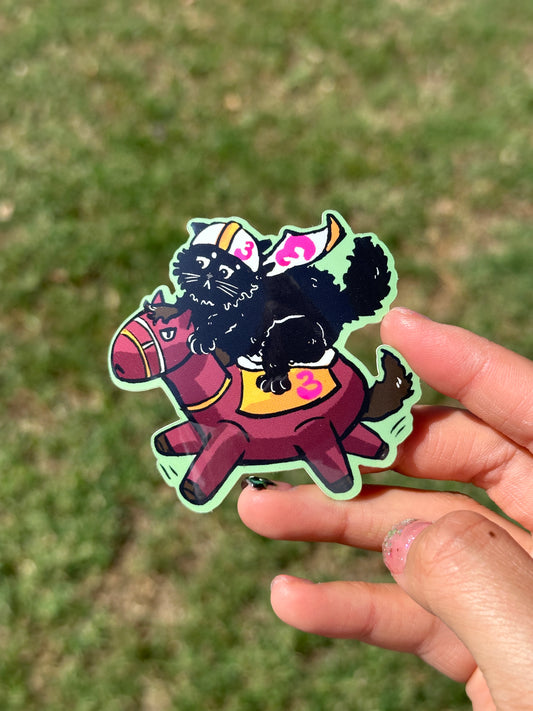 Horsie 跑馬 Cat Sticker