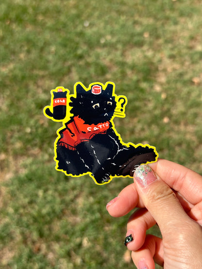 Coke Cat Sticker