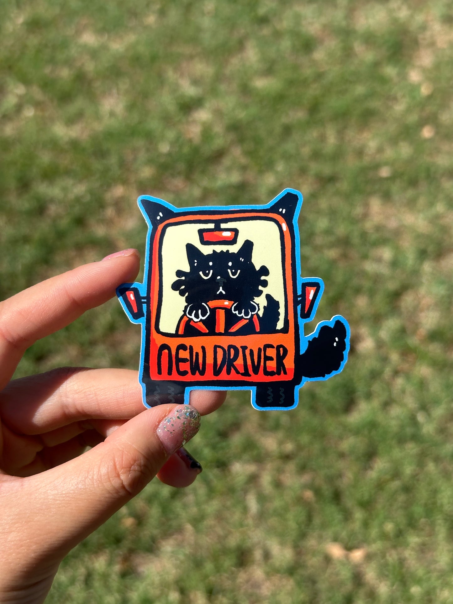 New Driver Cat Sticker