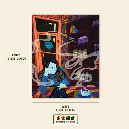 Coffee Break Illustration Poster - Farewell Collection