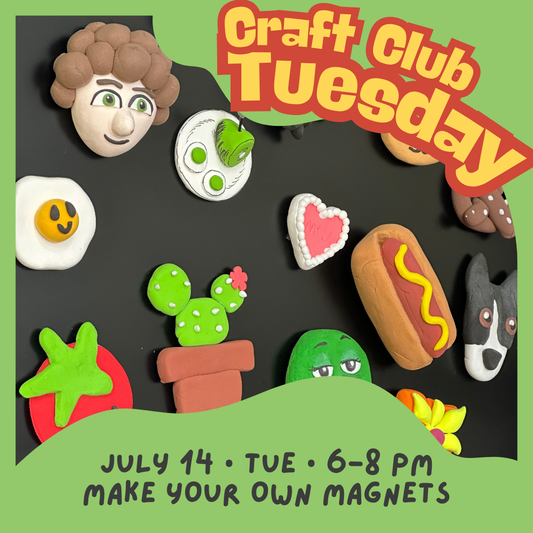 Craft Club Tuesday || Make Your Own Fridge Clay Magnets