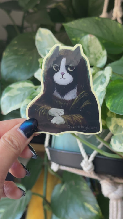Meow-na Lisa Sticker