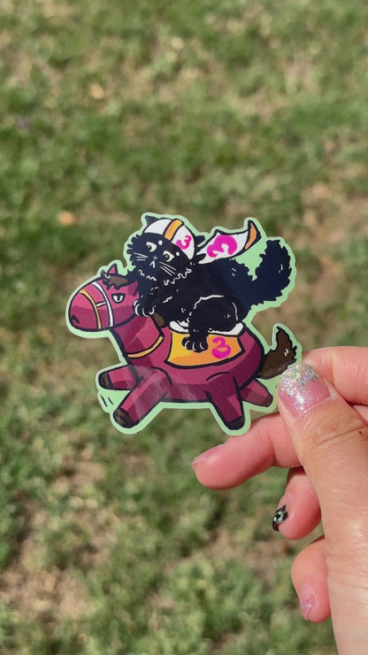 Horsie 跑馬 Cat Sticker