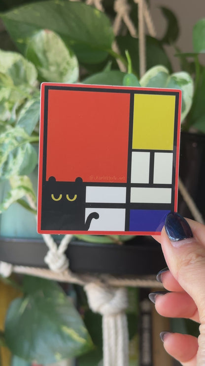 Meow-drian Sticker