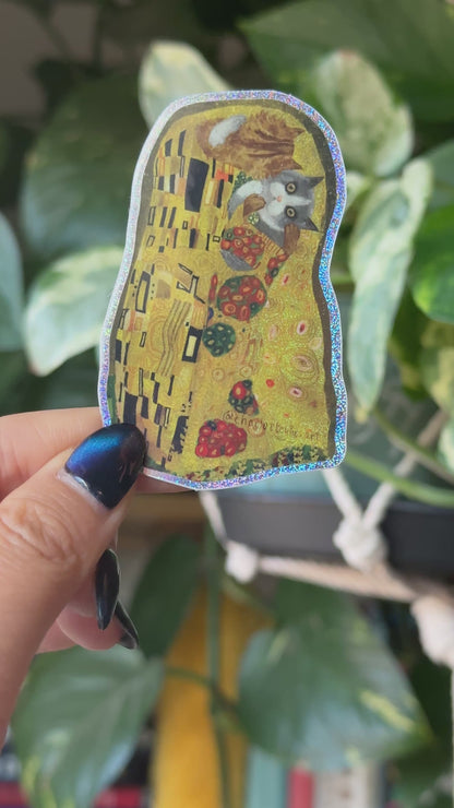 The Glittery Kiss (Hiss) Sticker